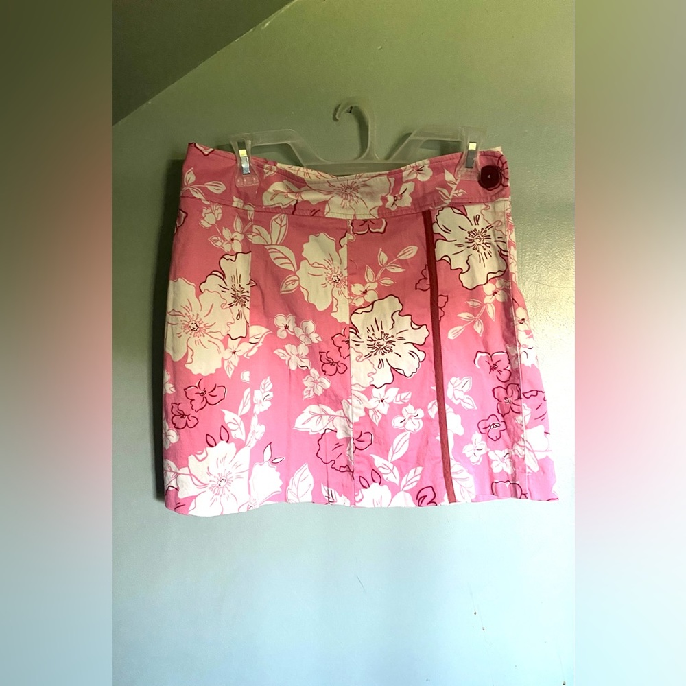 GORGEOUS y2k pink floral skirt